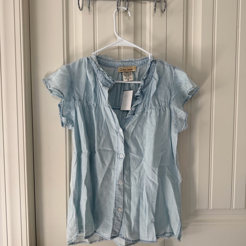 Denim Blouse NWT